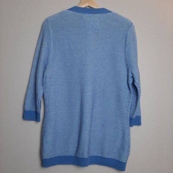 BOB JIMLEY Cardigan Sweater 3/4 Sleeve Button Down Sz M - Picture 8 of 12